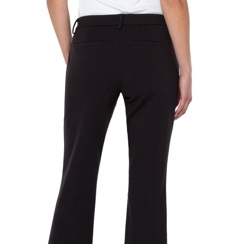 NWT Liverpool Kelsey Flare Ponte Pants In Black - Picture 5 of 8